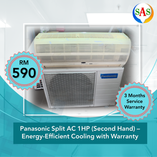 Panasonic Split AC 1HP (Second Hand) – Energy-Efficient Cooling with Warranty