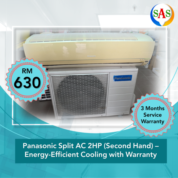 Panasonic 2HP Split AC (Second Hand) – High-Performance Cooling with Warranty