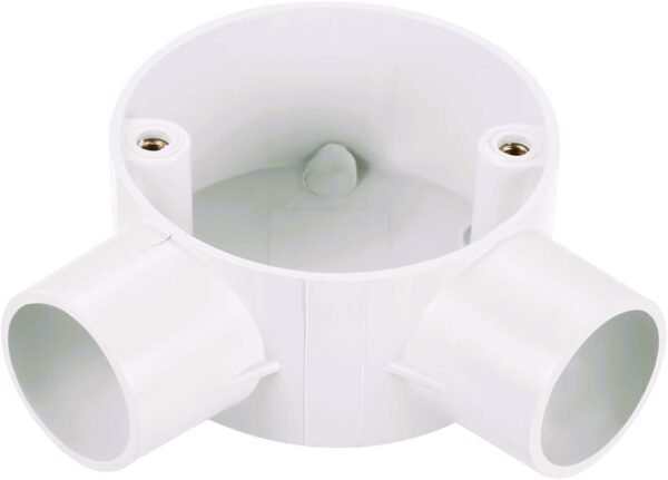 25MM 2A Way PVC Electrical Junction Box – Round Conduit Box