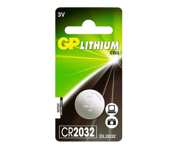 GP CR2032 Lithium Coin Cell Battery (3V) – Long-Lasting Power for Electronics