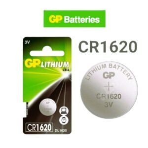 GP CR1620 Lithium Coin Cell Battery (3V) – Compact Power for Key Remotes & Watches