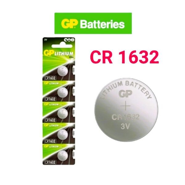 GP CR1632 Lithium Coin Cell Battery (3V) – Reliable Power for Compact Devices
