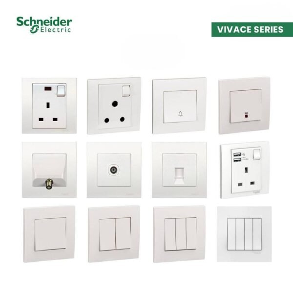 Schneider Vivace KB31 1 Gang 2 Way Switch – Elegant & Durable