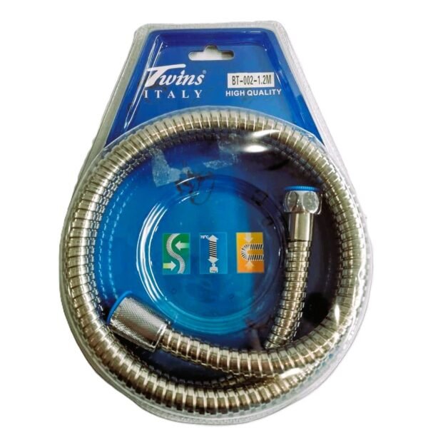 Twins Stainless Steel Flexible Shower Hose 1.2M (High Quality)