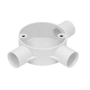 20MM 3 Way PVC Conduit Box – T Junction Corner Entry