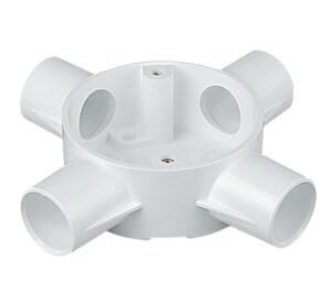 25MM 4 Way PVC Conduit Box – Heavy Duty Cross Junction Box