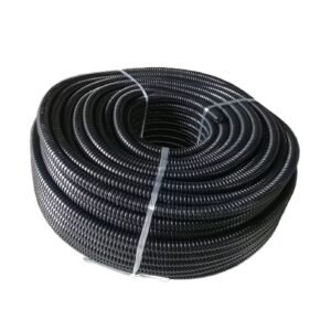 25mm PVC Flexible Conduit – Black | Heavy-Duty Corrugated Cable Protection Pipe