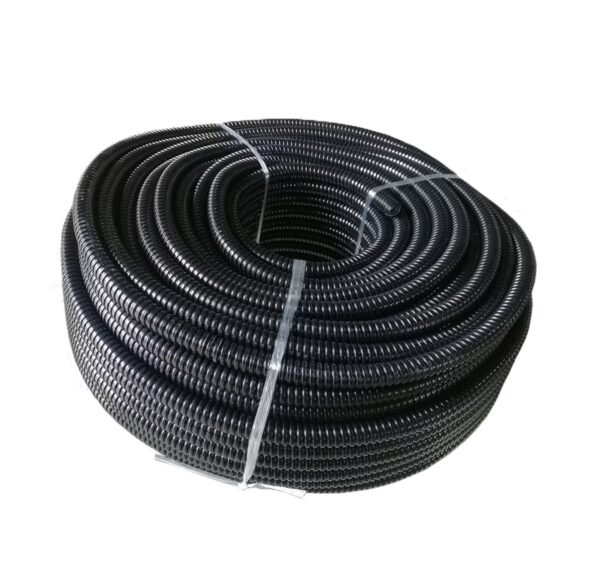 20mm PVC Flexible Conduit – Black | Corrugated Electrical Pipe Roll