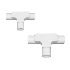 20MM PVC Inspection Tee – Conduit T-Joint with Access Cap for Wiring