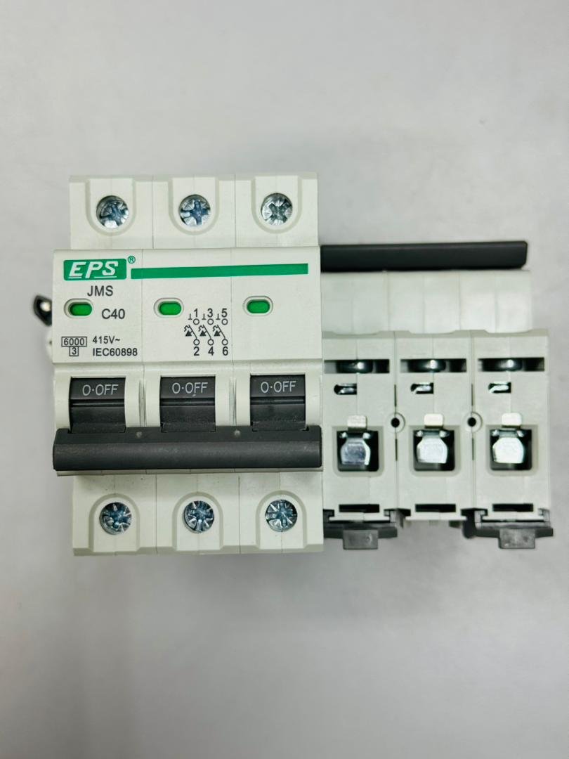 EPS MCB 3 Pole 40A – Three Phase Heavy Duty Circuit Breaker | 24 Hours Electrical Shop Subang Jaya