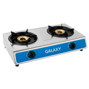GALAXY DOUBLE 2 BURNER SS GAS COOKER (BLUE)