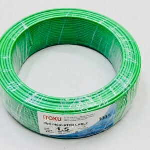 ITOKU 1.5MM PVC Insulated Cable Green SIRIM Approved Earth Grounding Wire Hardware Shop Near Me Subang Jaya Wayar Bumi