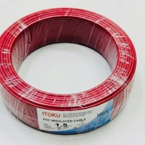 ITOKU 1.5MM PVC Insulated Cable Red SIRIM Approved Live Phase Electrical Wire Hardware Shop Near Me Subang Jaya Wayar Elektrik