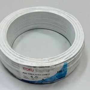 ITOKU 1.5MM PVC Insulated Cable White SIRIM Approved Electrical Wire Hardware Shop Near Me Subang Jaya Wayar Elektrik