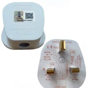 MARS 13A Plug Top (White) with Fuse – SIRIM Certified