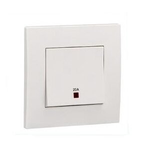 Schneider Vivace 1-Gang 1-Way 20A Switch with Neon (KB31D20NE_WE)