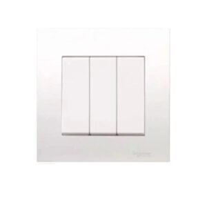 Schneider Vivace 3-Gang 1-Way Switch (KB33/1 WE)