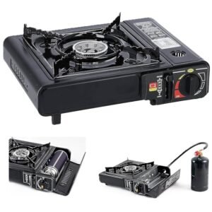 STAR Portable Gas Cooker (Black) – Dual Fuel Compatible | Outdoor & Emergency Use