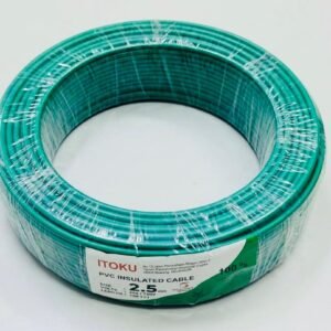 ITOKU 2.5MM PVC Insulated Cable Green SIRIM Approved Earth Grounding Wire Hardware Shop Near Me Subang Jaya Wayar Bumi 2.5mm