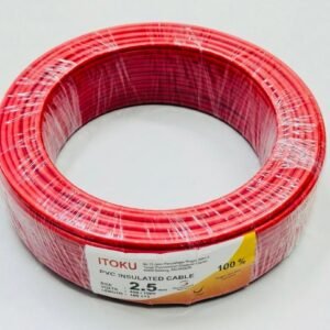 ITOKU 2.5MM PVC Insulated Cable Red SIRIM Approved Live Power Socket Wire Hardware Shop Near Me Subang Jaya Wayar 2.5mm