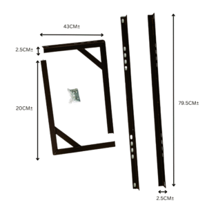 Outdoor Wall Bracket for Aircond 1.0HP – Heavy Duty (Black Coated Steel)