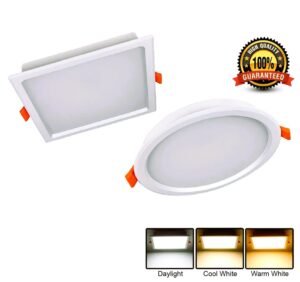 UST LED Panel Light 8" 24W Round – 3000K Warm White (SIRIM Certified)