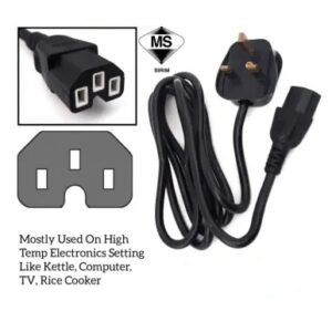 LEMAX 10A 250V Kettle Cord Set (1.5M) – High Temperature Power Cable