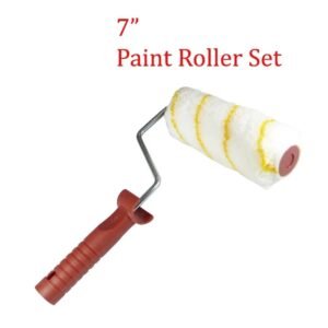 YESSY Yellow Line Paint Roller Set 7” | Smooth Finish Paint Roller