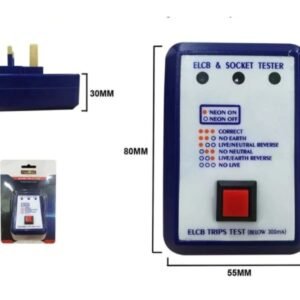 STARMAX SM-ES1630 13A ELCB & Socket Tester 300mA | Electrical Safety Plug Tester