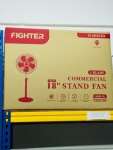 FIGHTER B Series 18" Commercial Stand Fan (150W, 5 Blade) – Heavy Use Cooling Fan