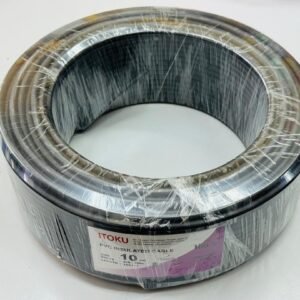 ITOKU 10mm PVC Cable Black SIRIM Approved Pure Copper High Capacity Main Neutral Electrical Wire Supply Store Subang Jaya USJ 14 Wayar Elektrik