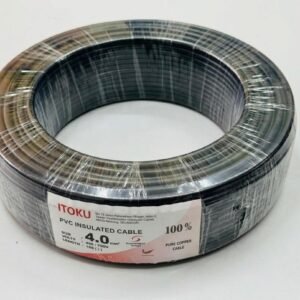 ITOKU 4mm PVC Cable Black SIRIM Approved Pure Copper High Capacity Neutral Electrical Wire Supply Store Subang Jaya USJ 14 Wayar Elektrik