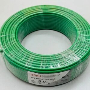 ITOKU 6mm PVC Cable Green SIRIM Approved Pure Copper High Capacity Main Grounding Electrical Wire Supply Store Subang Jaya USJ 14 Wayar Elektrik