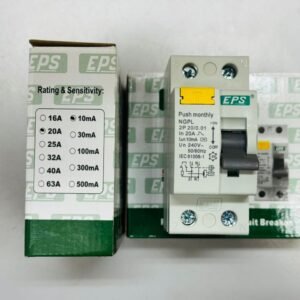 EPS ELCB 2 Pole 20A 10mA High Sensitivity Water Heater Safety RCCB Trip Switch IEC 61008-1 Compliant Sumon Electrical Subang Jaya USJ 14 Selangor