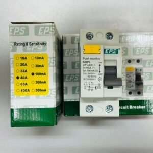 EPS 2 Pole 40A 100mA Fire Protection ELCB RCCB Main Safety Switch IEC 61008-1 Sumon Electrical Subang Jaya USJ 14 Selangor