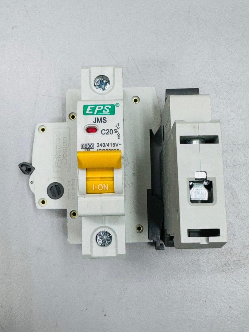 EPS MCB 20A 1 Pole Miniature Circuit Breaker SIRIM Approved Electrical Supply Store Subang Jaya USJ 14 Aircond Protector