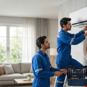 3.0 HP Wall Mounted AC Professional Standard Installation Free 7ft Copper Pipe Extra Piping Wiring PVC Casing Shabab Al Sharif Sumon Electrical Subang Jaya USJ 14 Selangor