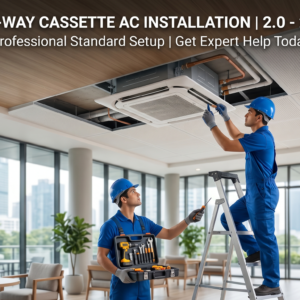 2.0 HP 2.5 HP Ceiling Cassette AC Professional Standard Installation Free 7ft Copper Pipe Extra Piping Wiring PVC Casing Shabab Al Sharif Sumon Electrical Subang Jaya USJ 14 Selangor