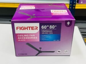 Fighter 60 Ceiling Fan Black SIRIM Approved 80W 5 Star Energy Rating Box Set Sumon Electrical Shabab Al Sharif Subang Jaya USJ 14 Selangor