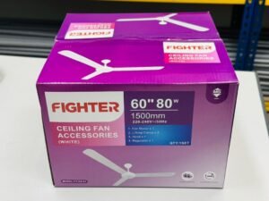 Fighter 60 Ceiling Fan White SIRIM Approved 80W 5 Star Energy Rating Box Box Sumon Electrical Shabab Al Sharif Subang Jaya USJ 14 Selangor