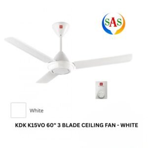 KDK K15VO 60 Ceiling Fan White 3 Blade Regulator Assembly Sumon Electrical Shabab Al Sharif Subang Jaya USJ 14 Selangor