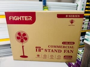 Fighter B Series 18 Stand Fan High Power 150W 5 Blade Commercial Box Sumon Electrical Shabab Al Sharif Subang Jaya USJ 14 Selangor