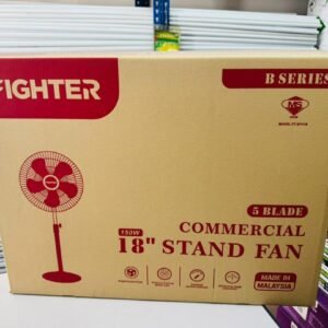 Fighter B Series 18 Stand Fan High Power 150W 5 Blade Commercial Box Sumon Electrical Shabab Al Sharif Subang Jaya USJ 14 Selangor