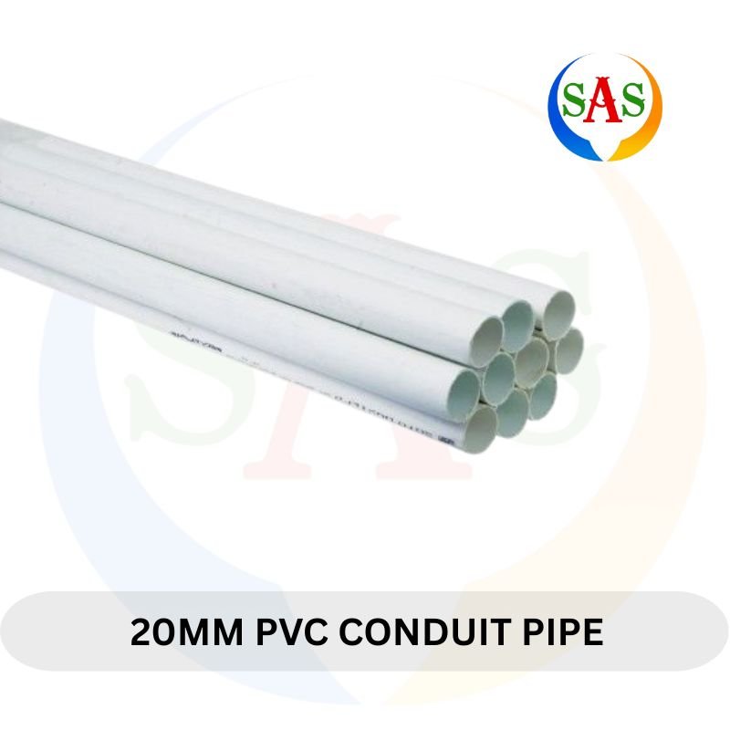 20mm PVC Conduit Pipe White Heavy Duty Electrical Cable Wire Protection Casing Bundle Sumon Electrical Shabab Al Sharif Subang Jaya USJ 14 Selangor