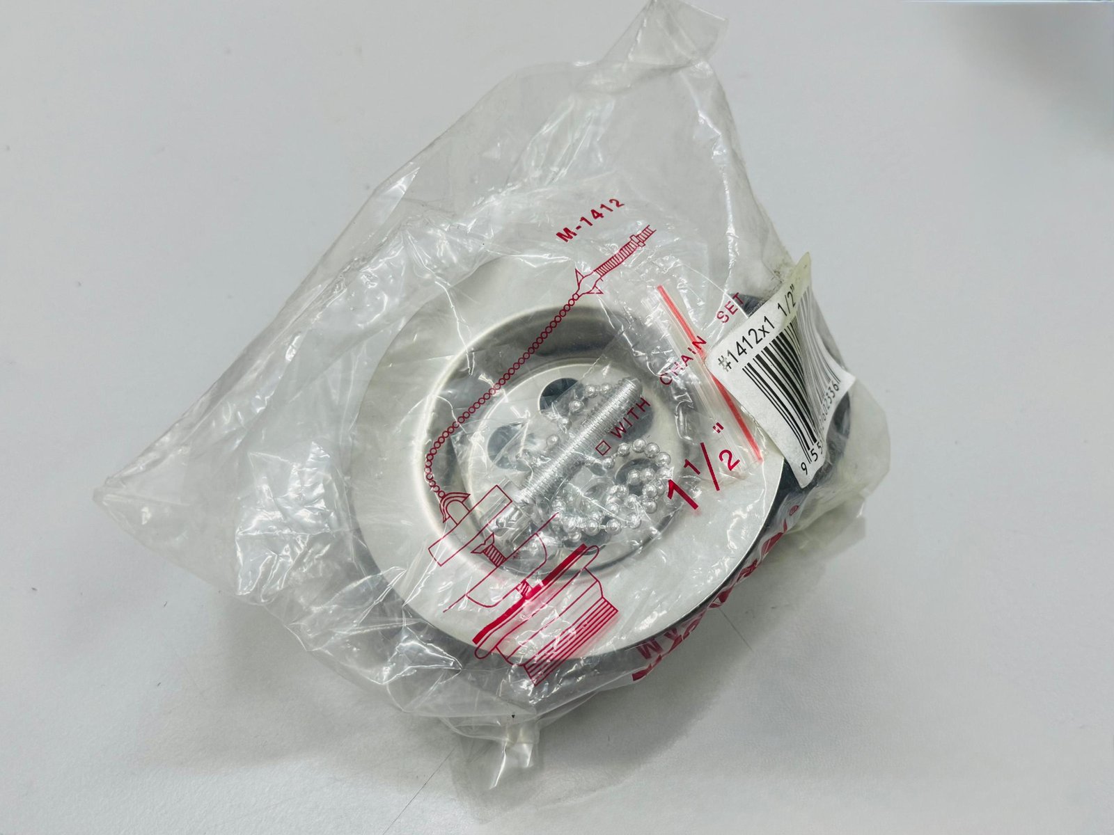 1 1/2 Inch 40mm Stainless Steel Sink Waste Strainer with Chain Set Sumon Electrical Subang Jaya