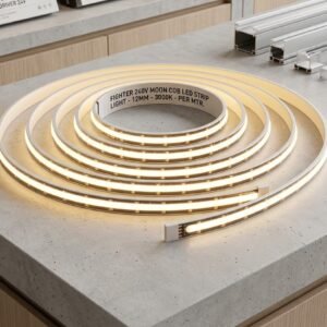 FIGHTER 240V Moon COB LED Strip Light 12mm 3000K Warm White Per Meter Sumon Electrical Subang Jaya