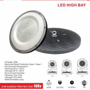 FIGHTER LED High Bay Light 150W SIRIM Approved IP65 10kV Surge Protection Sumon Electrical Subang Jaya