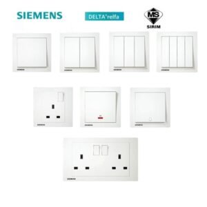 SIEMENS DELTA relfa 10A 1 Gang 1 Way Switch 5TA1311-3PC01 SIRIM Approved Sumon Electrical Subang Jaya